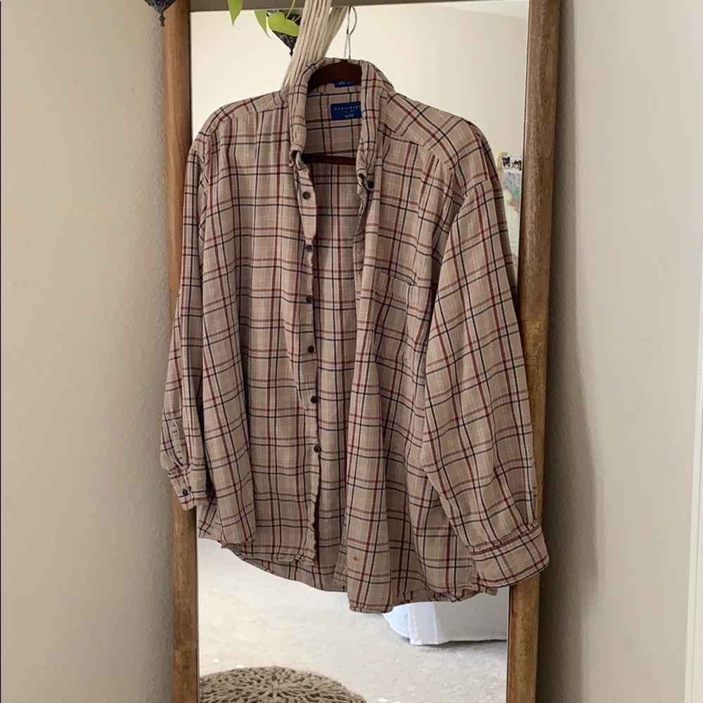 Vintage tan flannel